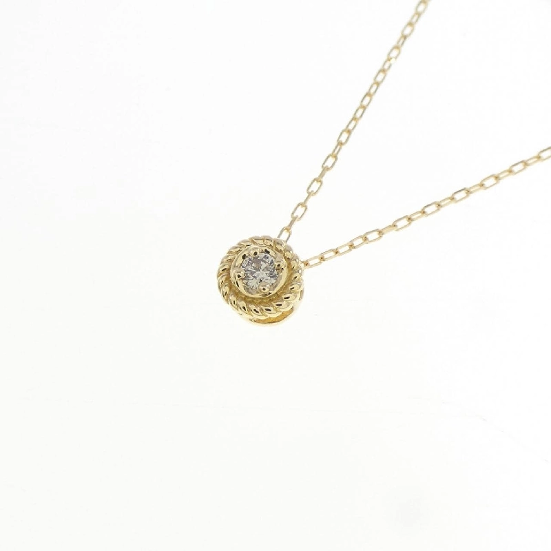 K18YG Solitaire Dây chuyền kim cương - Hàng hiệu Chính hãng 860153