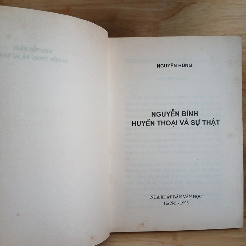 NGUYỄN BÌNH Huyền Thoại Và Sự Thật - Nguyên Hùng 503103