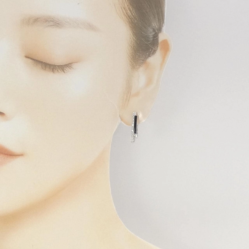 K18WG Onyx Bông tai - Hàng hiệu Chính hãng 871666