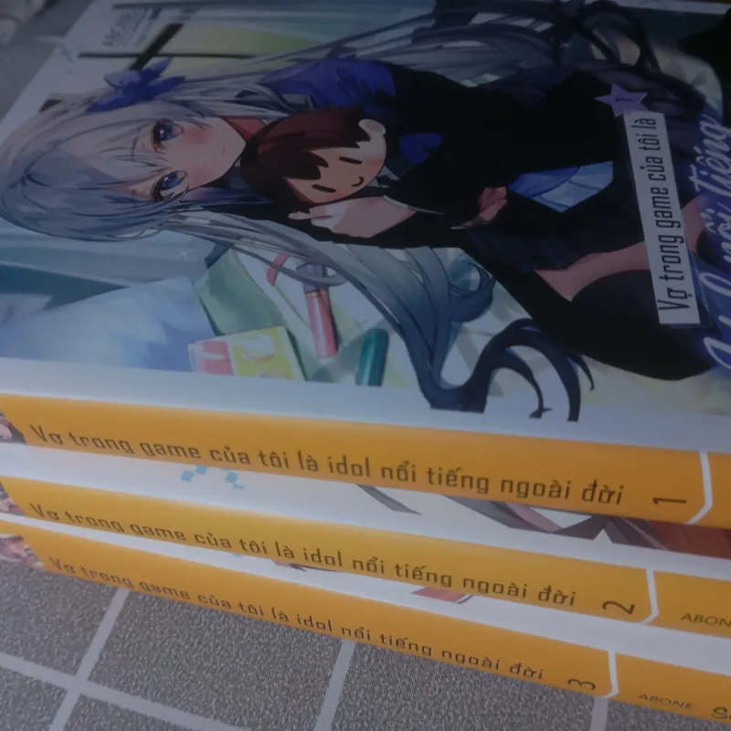 Combo 3 quyển Light novel Vợ trong game của tôi là Idol nổi tiếng ngoài đời . Tập 1-3 787403