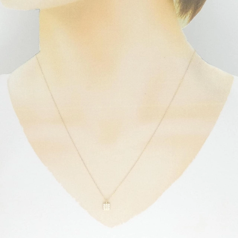 K18YG Dây chuyền kim cương 0.10CT - Hàng hiệu Chính hãng 863957