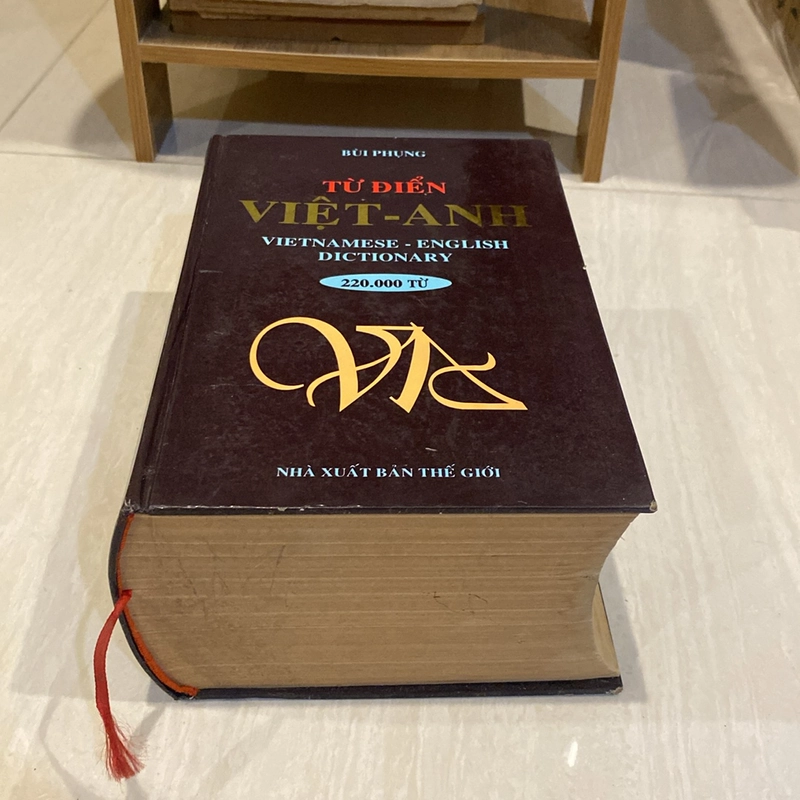 TỪ ĐIỂN VIỆT - ANH, 220.000 TỪ, BÌA CỨNG, XUẤT BẢN 1998 525327