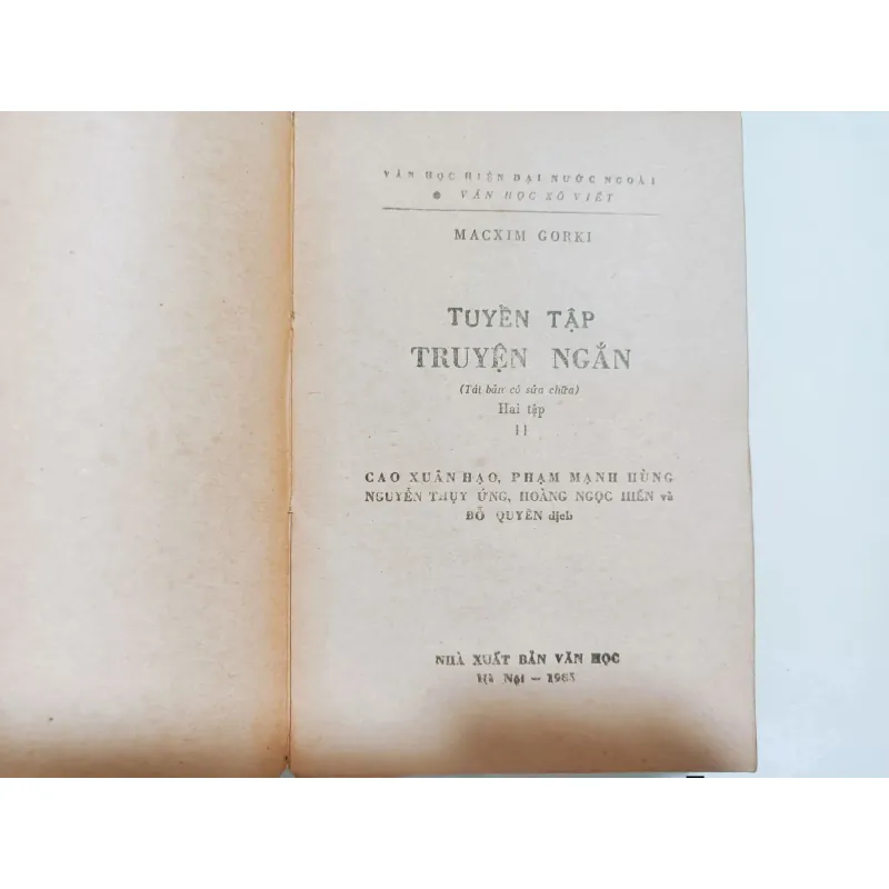 Tuyển Tập Truyện Ngắn M. Gorki ( Tập 2) 926940