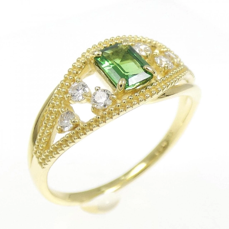 Nhẫn Garnet Xanh K18YG 0.41CT - Hàng hiệu Chính hãng 856329