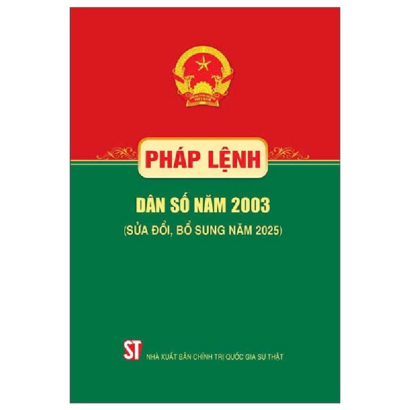 Pháp Lệnh Dân Số Năm 2003 (Sửa Đổi, Bổ Sung Năm 2025) (2025) - Quốc Hội 700201