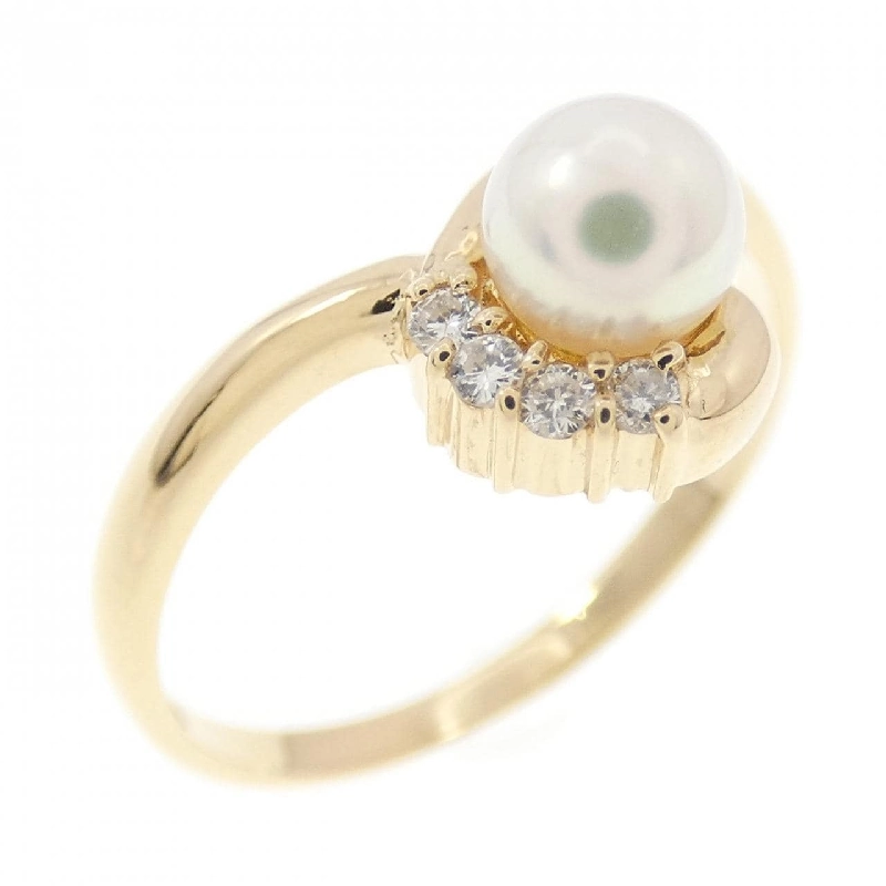 Nhẫn ngọc trai Akoya K18YG 4.6mm - Hàng hiệu Authentic 854796