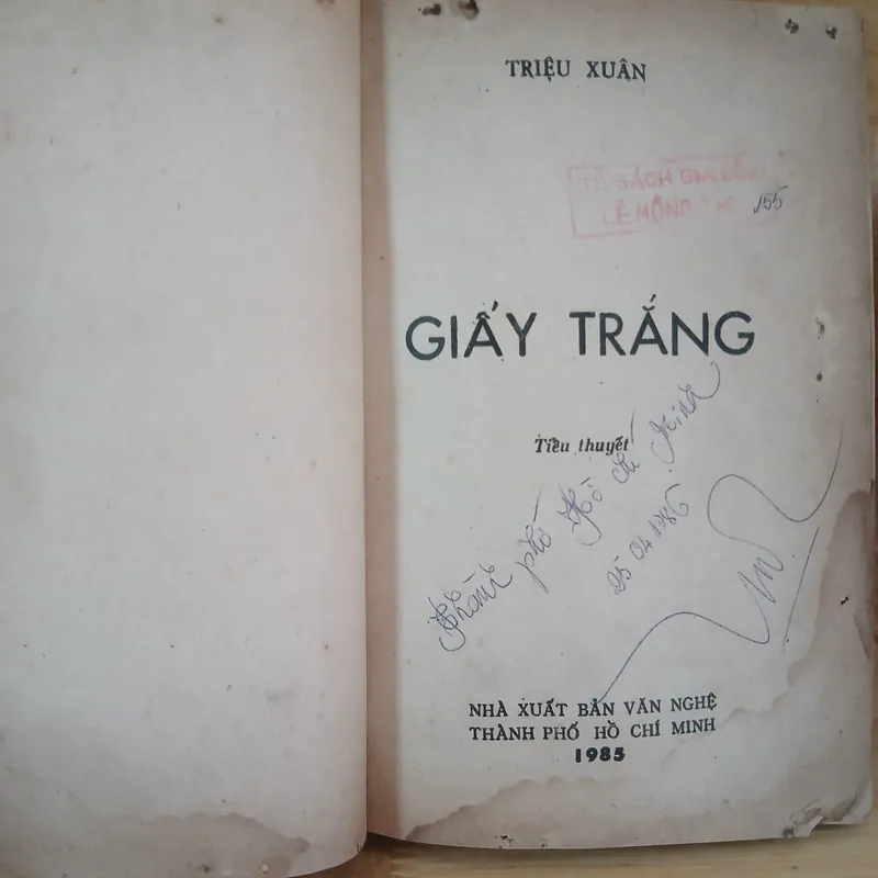 Tiểu Thuyết Giấy Trắng - Triệu Xuân 596526