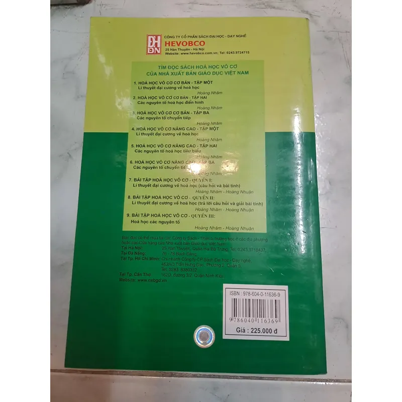 Hóa học vô cơ nâng cao tập 1 Hoàng Nhâm 697155