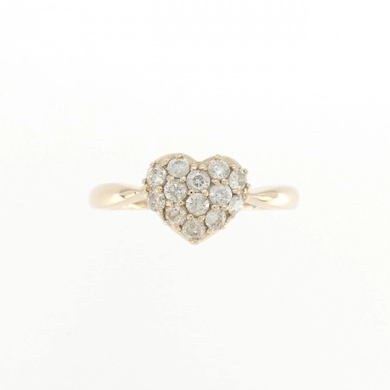Nhẫn kim cương pavé hình trái tim K18PG 0.30CT - Hàng hiệu chính hãng 855587