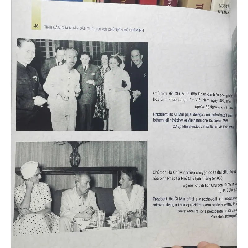 SÁCH TÌNH CẢM CỦA NHÂN DÂN THẾ GIỚI VỚI CHỦ TỊCH HỒ CHÍ MINH 700695