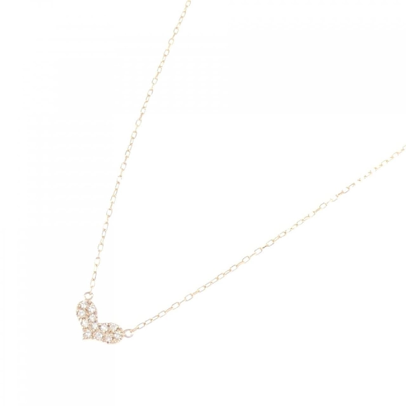 K18PG/K18YG Dây chuyền kim cương hình trái tim 0.10CT - Hàng hiệu Chính hãng 860740