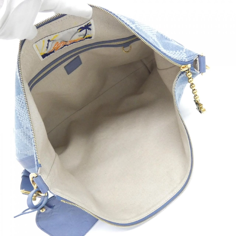 Túi đeo vai Louis Vuitton Damier Denim 3D Bagabond Bobo N00202 610208