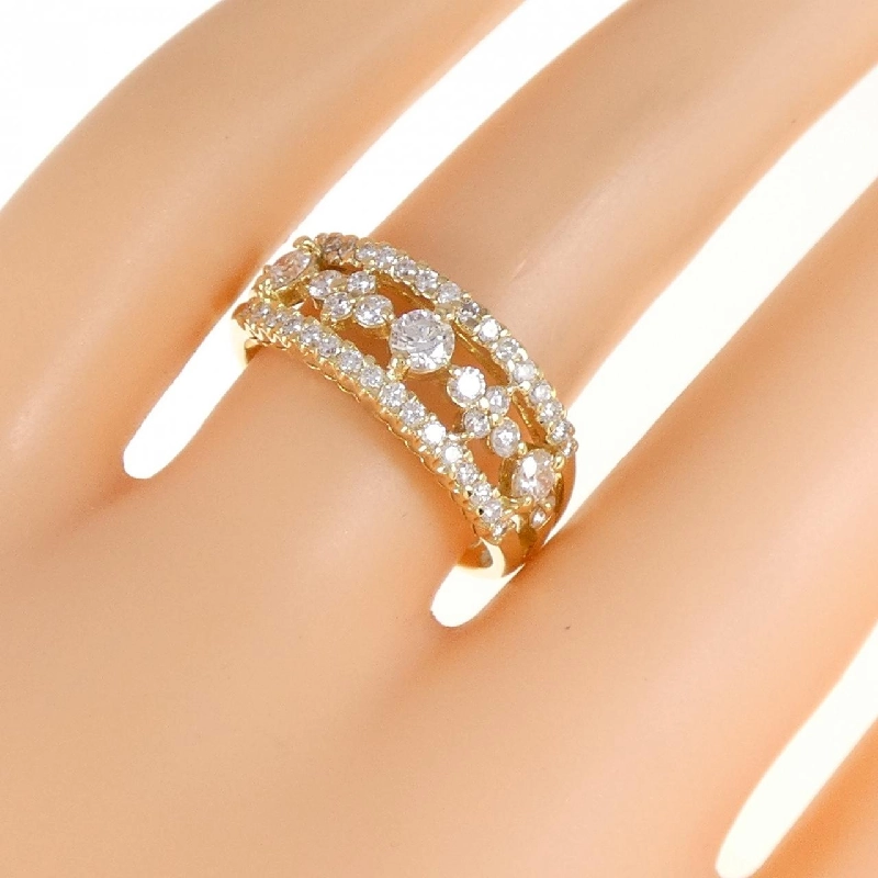 Nhẫn kim cương K18YG 0.81CT - Hàng hiệu Authentic 851021