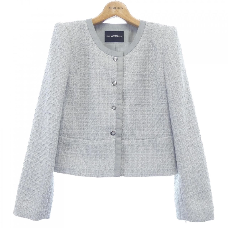 【Mã giảm giá】Áo khoác không cổ EMPORIO ARMANI 637724