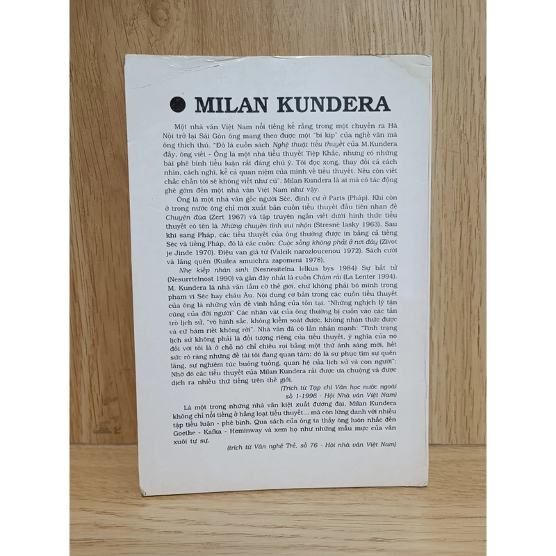 Nghệ thuật tiểu thuyết (Milan Kundera) 474658