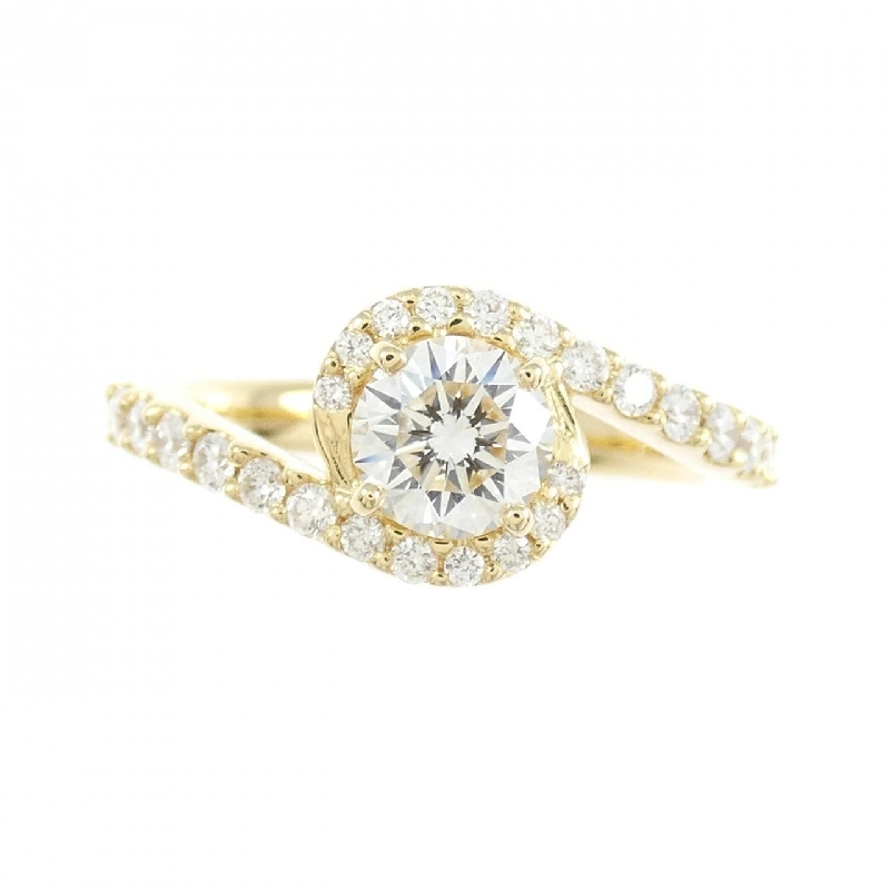 Nhẫn kim cương K18YG 0.516CT G VS2 VG - Hàng hiệu chính hãng 871465