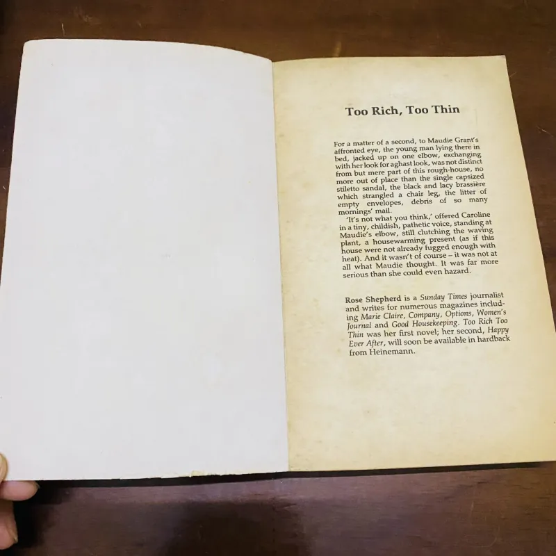 Too rich too thin - Rose Shepherd 990622