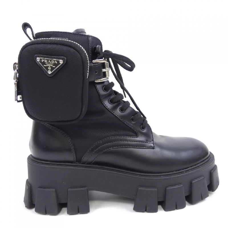 Giày boot PRADA Monolith Logo Tam Giác 1T255M - Hàng hiệu Chính hãng 828407