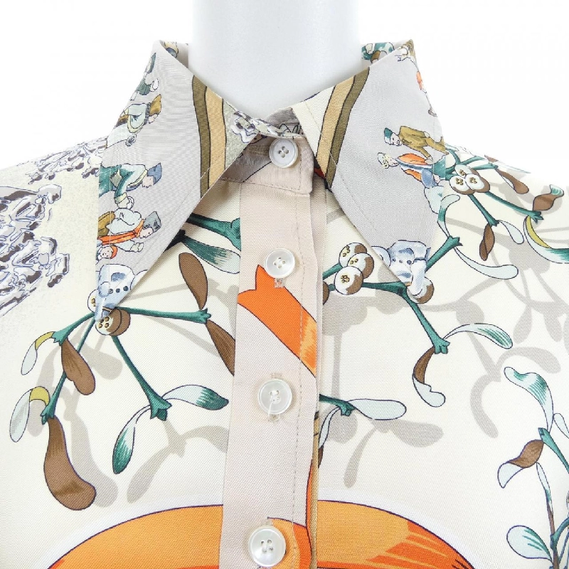 HERMES NEIGE D'ANTAN Twill Rêne. Áo len - Hàng hiệu Chính hãng 774729