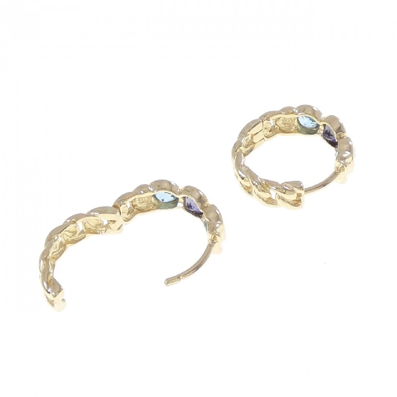 K18YG Iolite Bông tai - Hàng hiệu Chính hãng 867695