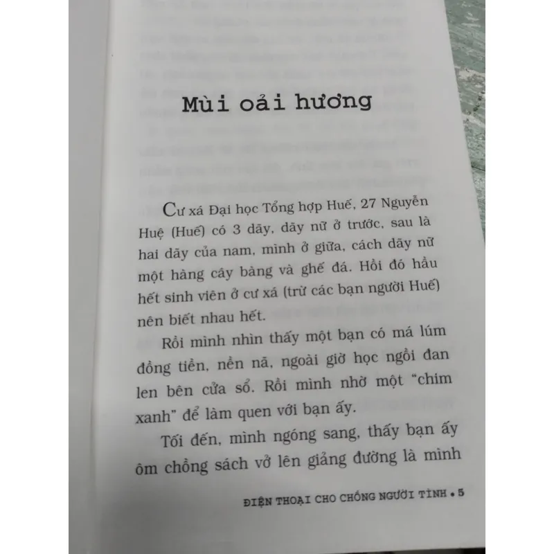 Điện thoại cho chồng người tình.
Tác giả: Nguyễn Thế Thịnh
Thể loại: Tản văn
 703814