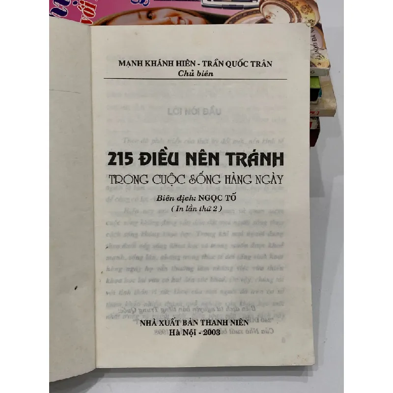 215 điều nên tránh trong cuộc sống hàng ngày – Nhiều tác giả 530631