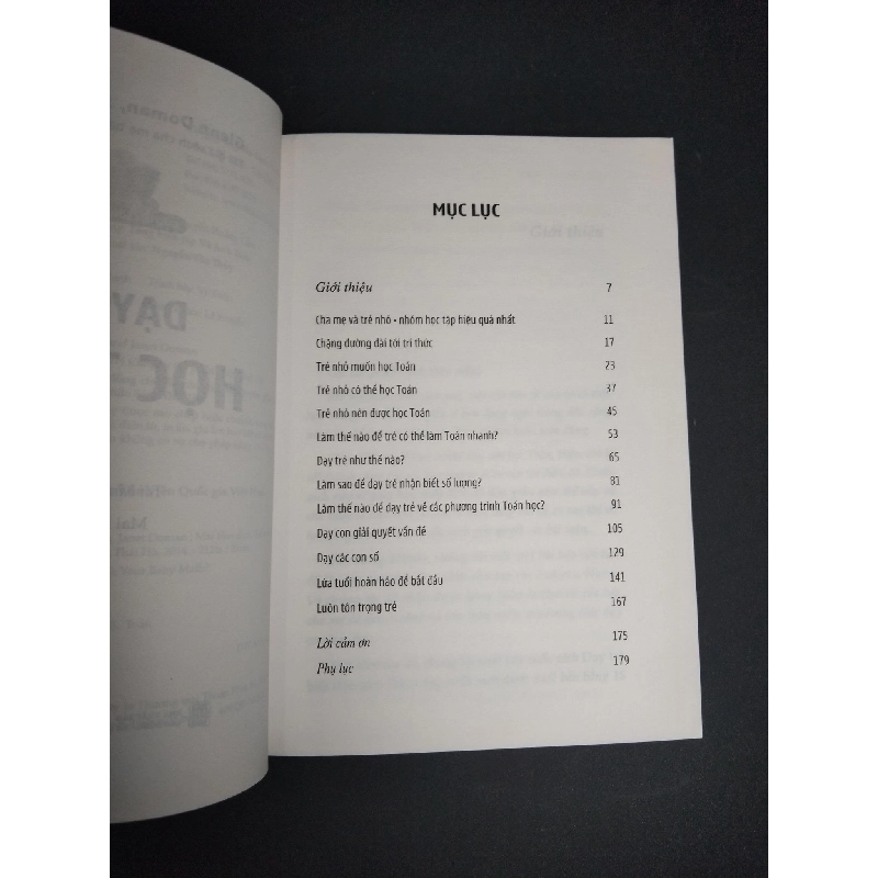 Dạy trẻ học toán mới 80% ố bẩn nhẹ có mộc nhà phát hành 2013 Glenn Doman, Janet Doman HCM2103 MẸ VÀ BÉ 918720