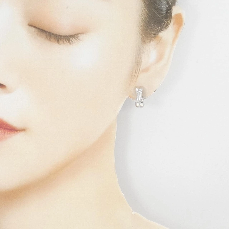 K18WG Bông tai/Khuyên tai kim cương 0.30CT - Hàng hiệu Chính hãng 865368