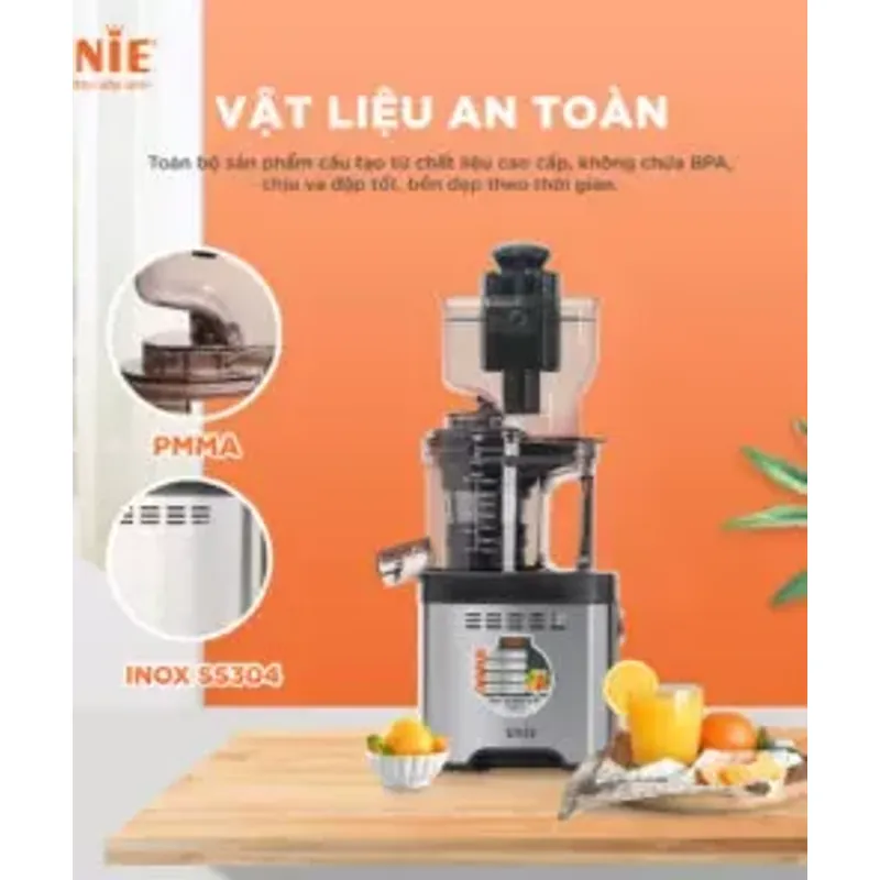 🍀 Máy ép chậm UNIE USJDC71S – Giữ trọn dưỡng chất rau củ quả, hạn chế oxy hóa tối đa! 715318
