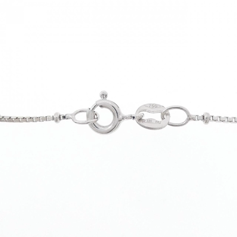 K18WG/750WG Dây chuyền kim cương hình trái tim 1.53CT - Hàng hiệu Chính hãng 861851