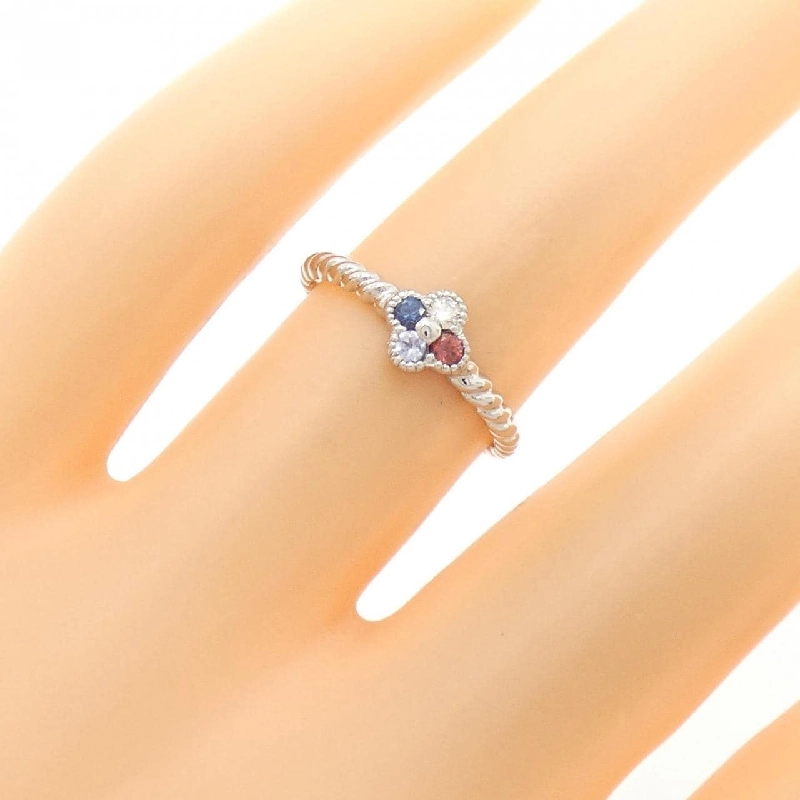 Nhẫn đá màu hoa K18WG 668320