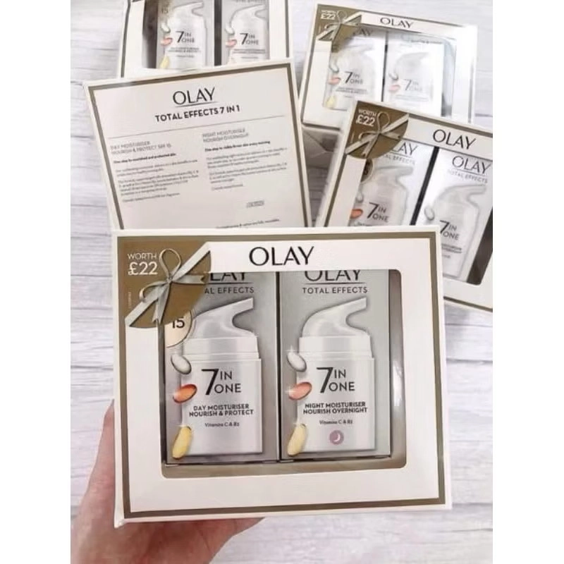 Set Kem dưỡng da Olay Total Effect chống lại 7 dấu hiệu lão hoá, 37ml/chai, made in UK 509714
