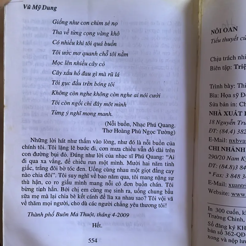 Nỗi oan - Vũ Mỹ Dung 1005399