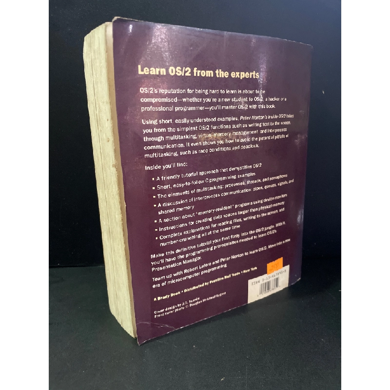 Peter norton's inside OS/2 mới 70% bẩn bìa, ố, có vệt nước, có mộc đỏ Robert Lafore - Peter Norton HCM3004 NGOẠI VĂN 445490