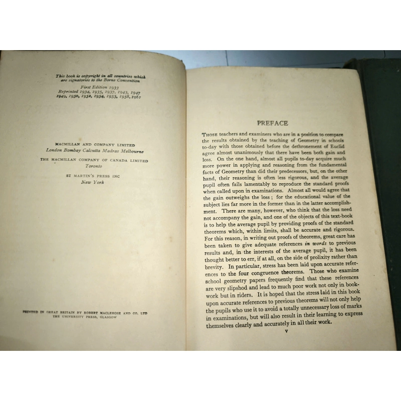 The essentials of school Geometry(w/answers)-A.B.Mayne(1961)& Types of Formalization(1962) 367575