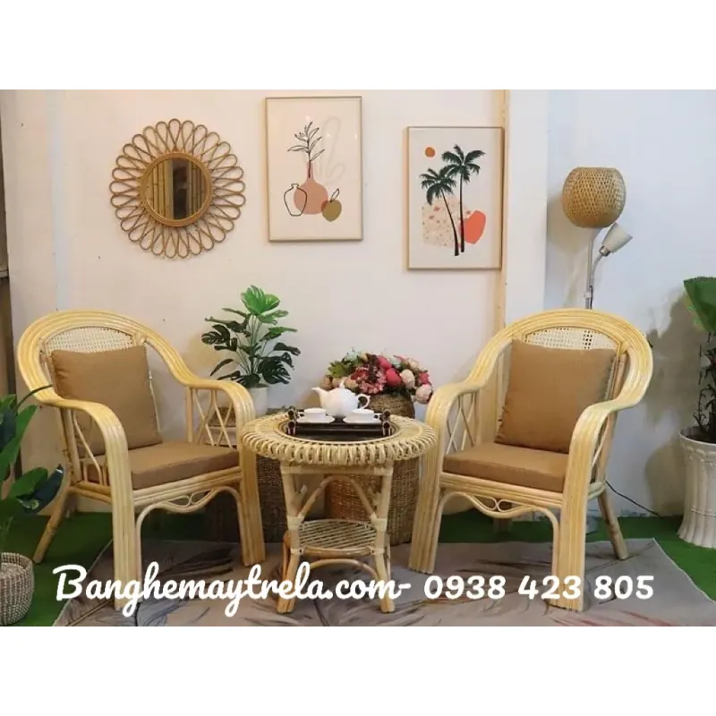 Bộ bàn trà mây phòng ngủ 927405