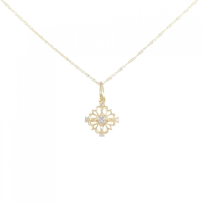 K18YG Dây chuyền kim cương 0.10CT - Hàng hiệu Chính hãng 858498