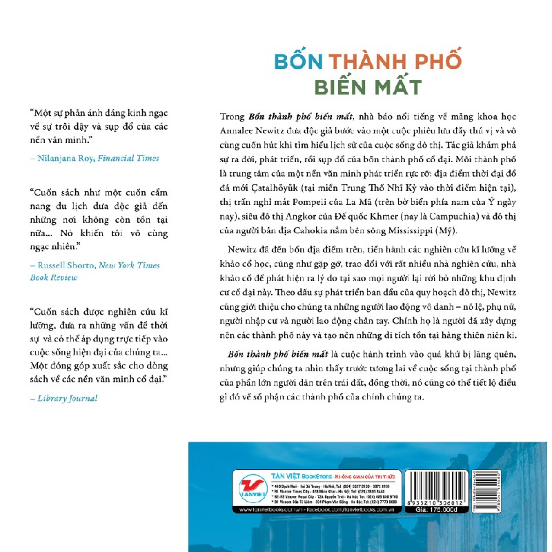 Bốn Thành Phố Biến Mất - Lịch Sử Bí Ẩn Về Kỉ Nguyên Đô Thị - Annalee Newitz 139116