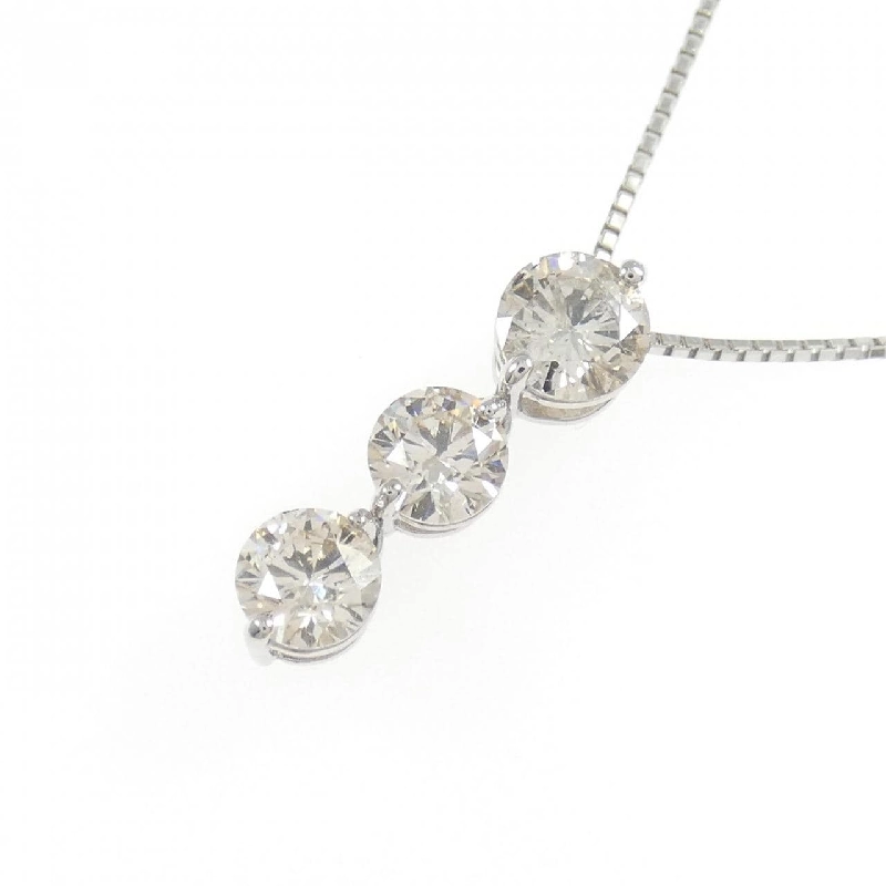 Dây chuyền kim cương ba viên PT900/PT850 1.00CT - Hàng hiệu Chính hãng 857315