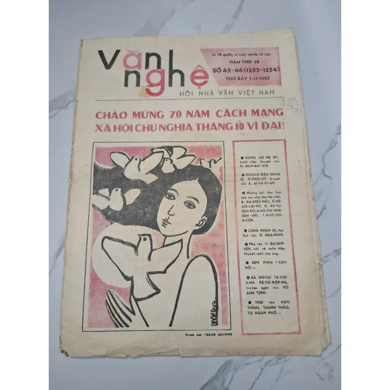 Báo Văn Nghệ số 45-46 (07/11/1987) - Hội Nhà văn Việt Nam - Tạp chí Văn học Nghệ thuật 799176