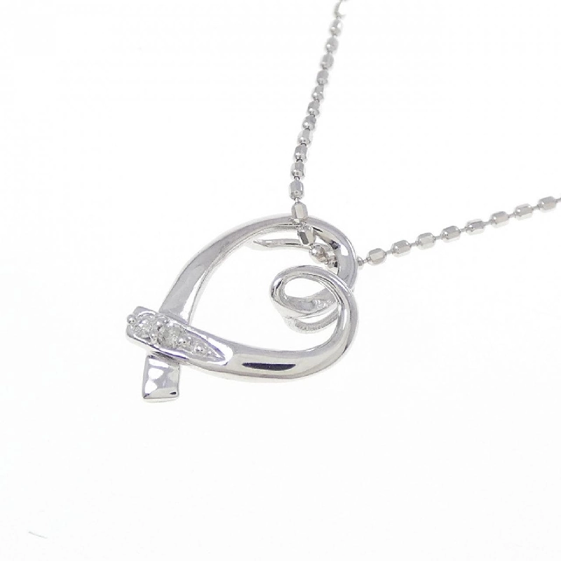 K10WG Dây chuyền kim cương hình trái tim 0.02CT - Hàng hiệu Authentic 860647