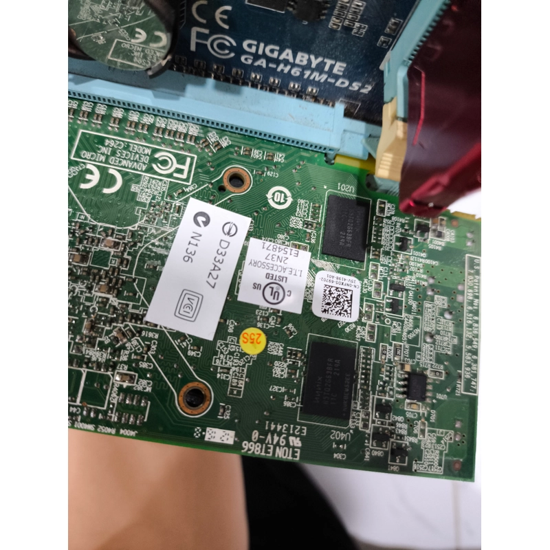 Combo h61 + i5 3470 + 8gb + card amd có cổng dp 493339