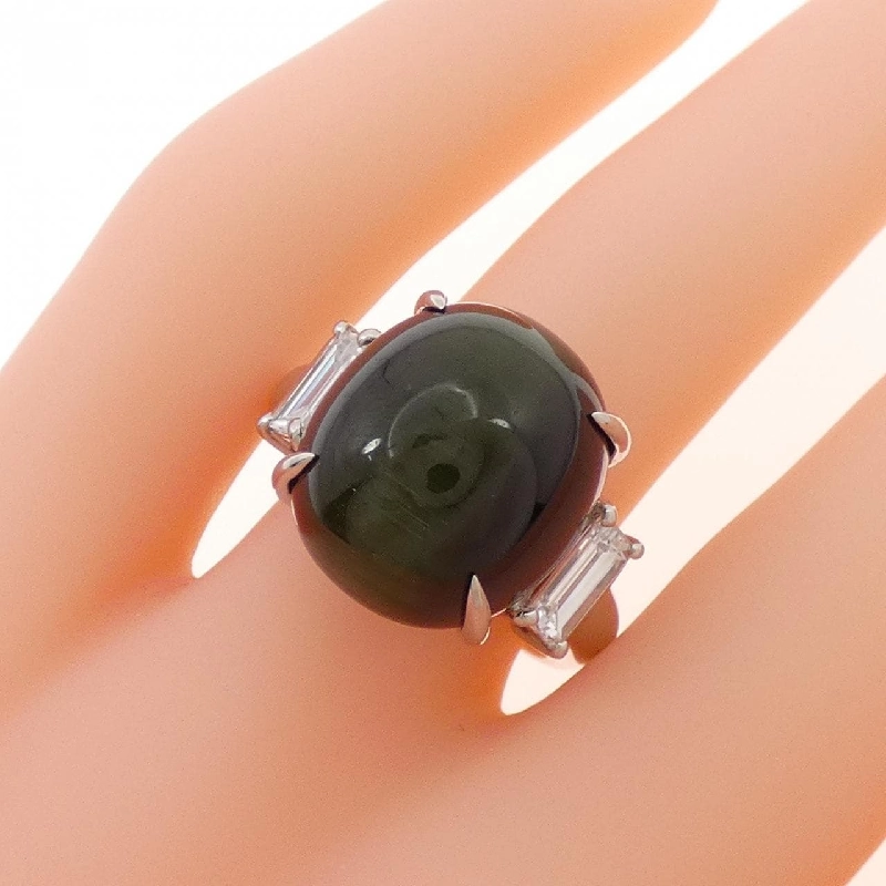 Nhẫn Tourmaline Cat's Eye PT900 17.450CT 670995