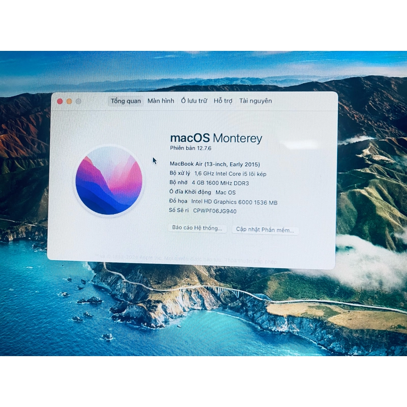 Macbook Air 13" Corei5  MacOS12.7.6 522453