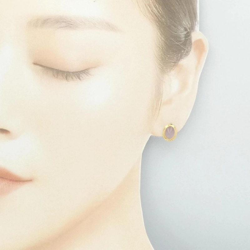 K18YG Chalcedony Bông Tai - Hàng hiệu Chính hãng 870508