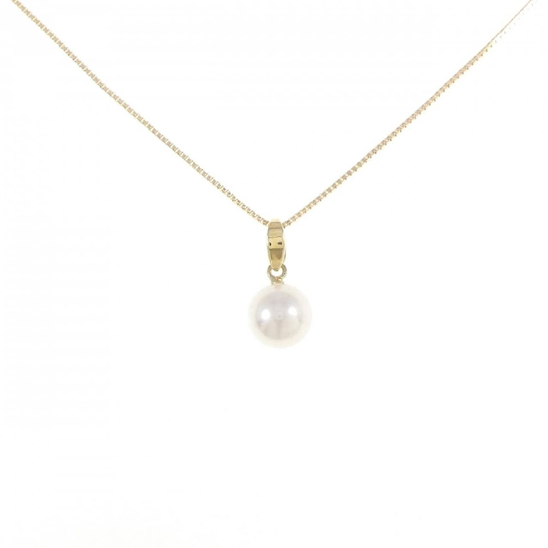 K18YG Ngọc trai Akoya Dây chuyền 7mm - Hàng hiệu Chính hãng 856904