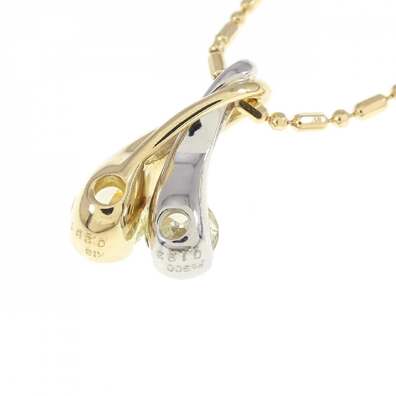 K18YG/PT Dây chuyền kim cương 0.261CT - Hàng hiệu Chính hãng 861994