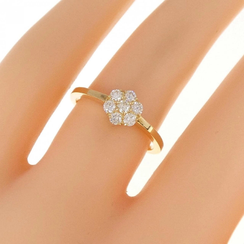 Nhẫn kim cương hoa K18YG 0.24CT - Hàng hiệu Authentic 856125