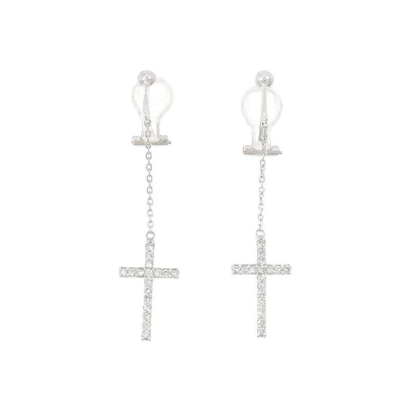 K18WG Nhẫn Bông Tai Kim Cương 0.40CT - Hàng hiệu Chính hãng 873496