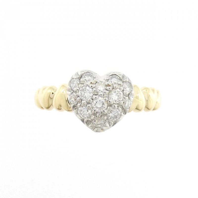 Nhẫn kim cương hình trái tim K18YG/PT900 0.30CT - Hàng hiệu Chính hãng 851192